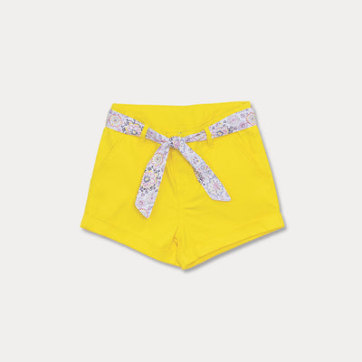 Short Amarillo Para Niña