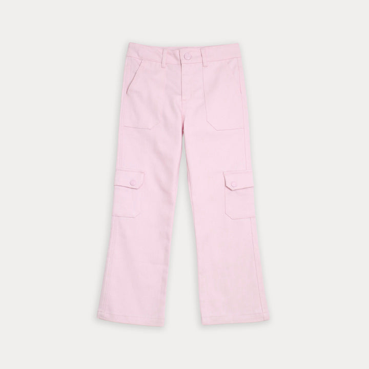 Pantalón rosado cargo para niña