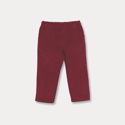 Pantalón Rojo Corduroy Para Bebé Niño