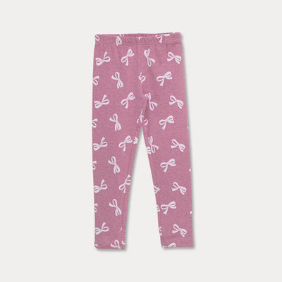 Legging Rosado De Lazos Para Niña