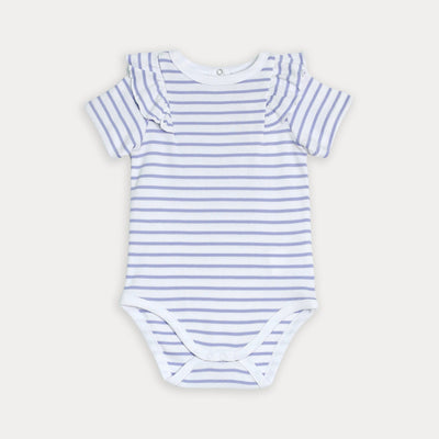 Body de rayas lila para bebé niña