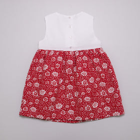 Vestido rojo estampado