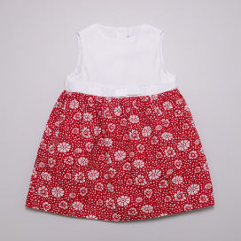 Vestido rojo estampado