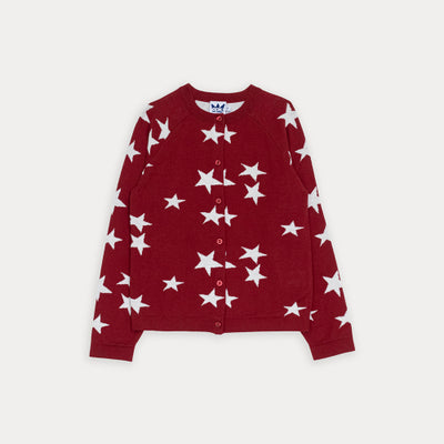 Cardigan  Vinotinto De Estrellas