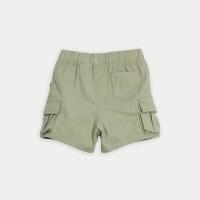 Short cargo verde para bebé niño