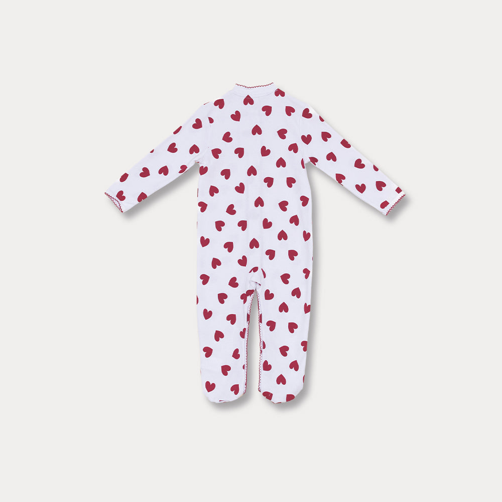 Pijama De Corazones Para Bebé Niña