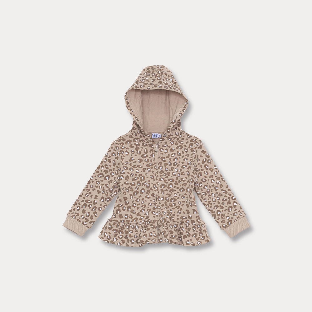 Suéter Animal Print Para Bebé Niña