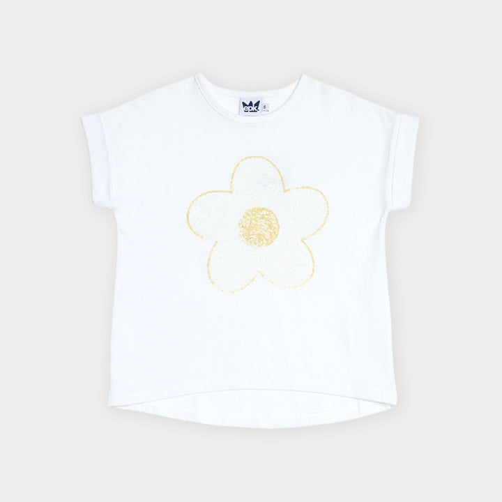 Franela de flor para niña
