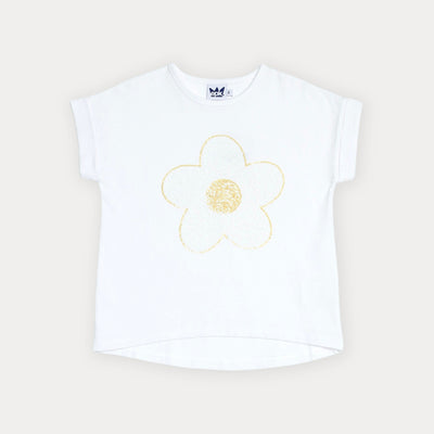 Franela de flor para niña