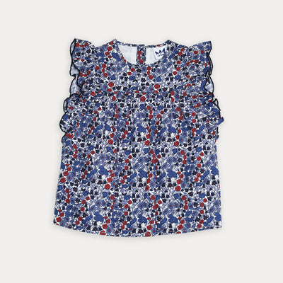 Blusa de flores para niña