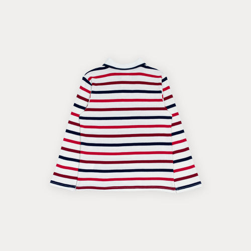 Chemise Manga Larga De Rayas