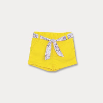 Short Amarillo Para Bebé Niña