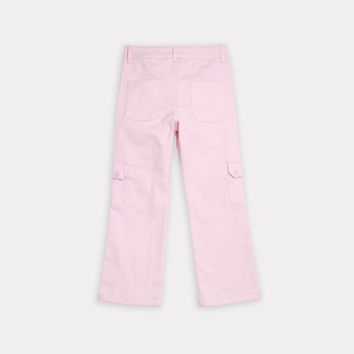 Pantalón rosado cargo para niña