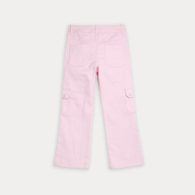 Pantalón rosado cargo para niña