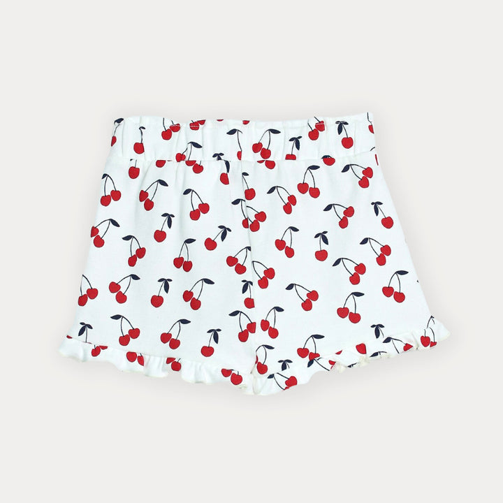 Short de cerezas para bebé niña