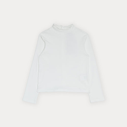 Franela Cuello Tortuga Crema