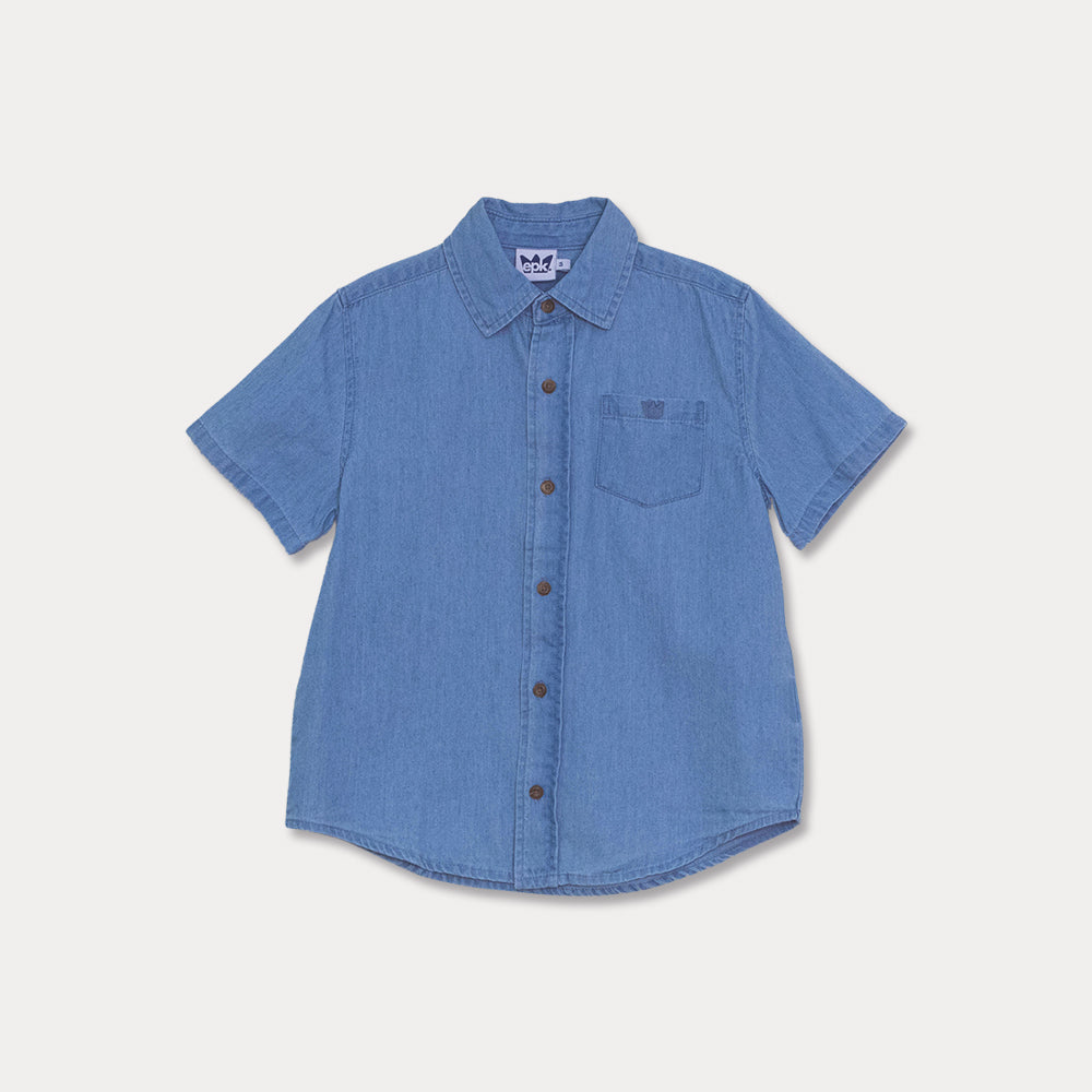 Camisa Chambray Para Niño