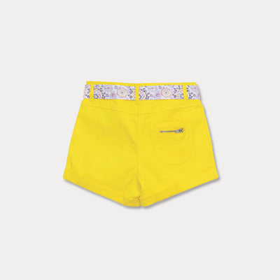 Short Amarillo Para Niña