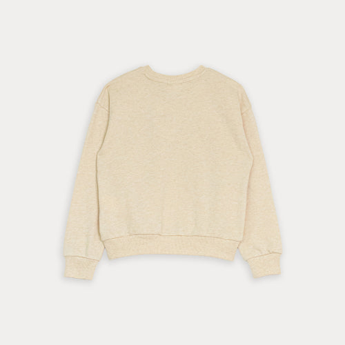 Suéter Amarillo Claro Con Grafico