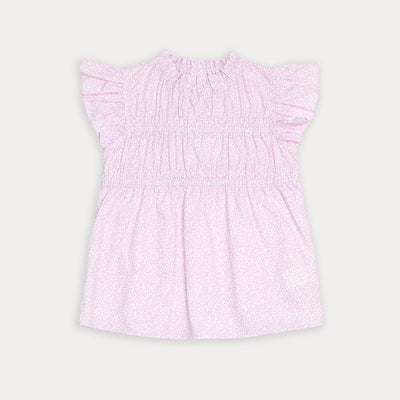 Blusa de maticas rosadas para niña