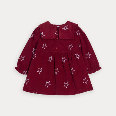 Vestido Vinotinto De Estrellas