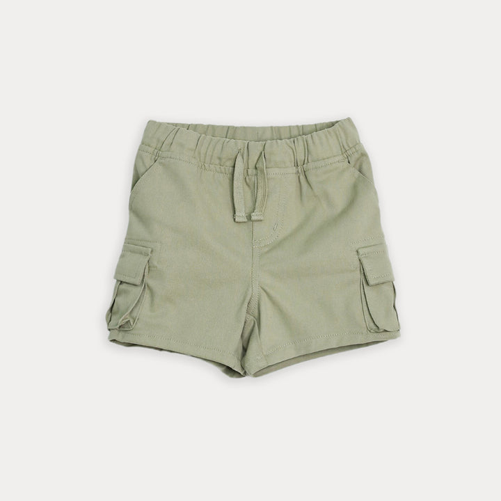 Short cargo verde para bebé niño