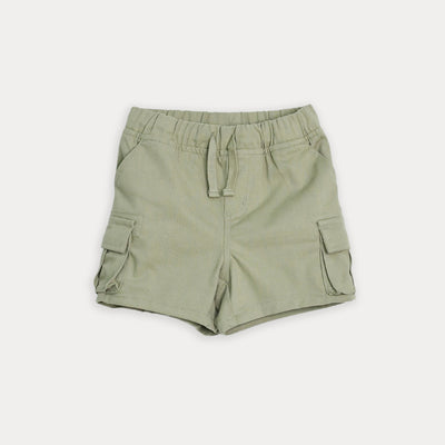 Short cargo verde para bebé niño