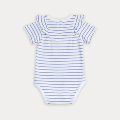 Body de rayas lila para bebé niña