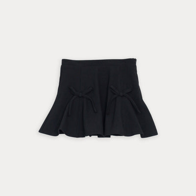 Falda Negra Con Lazos