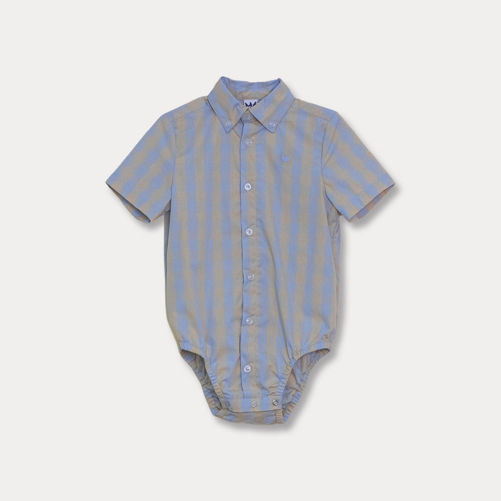 Body Camisa De Cuadros Para Bebé Niño