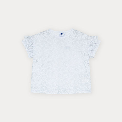 Franela Blanca Con Estampado Bacterias