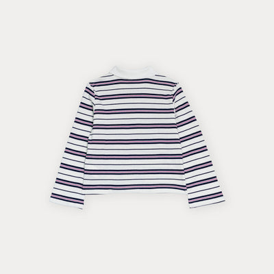 Chemise Manga Larga De Rayas