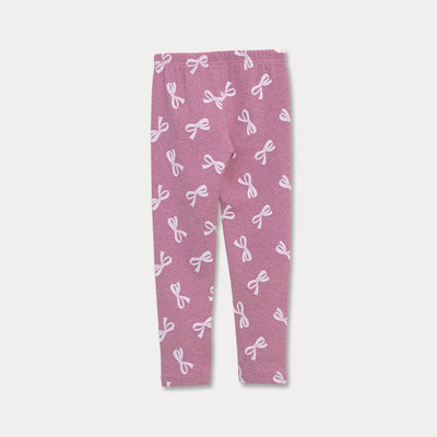 Legging Rosado De Lazos Para Niña