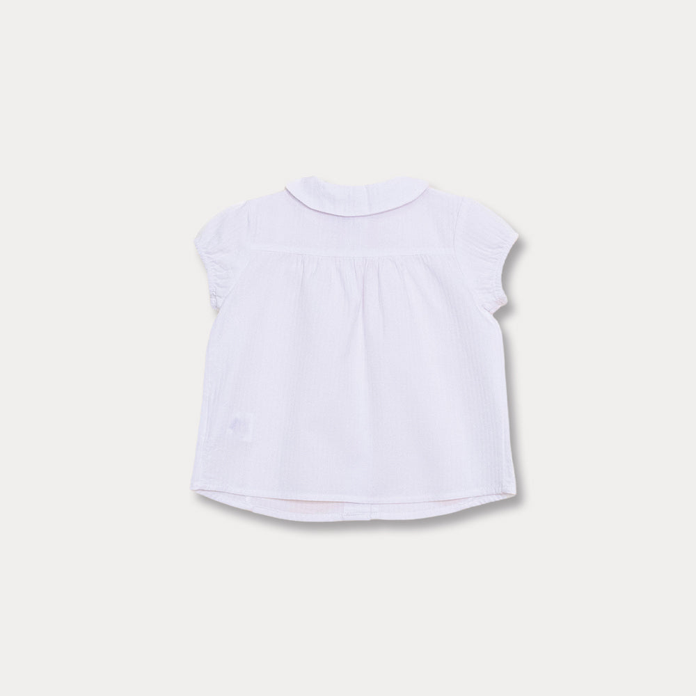 Blusa Con Textura Para Bebé Niña