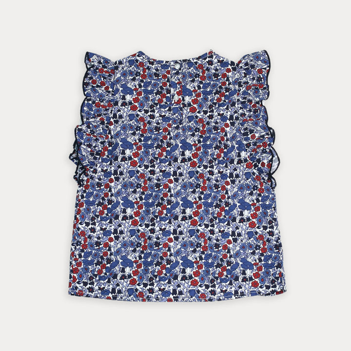 Blusa de flores para niña