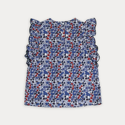 Blusa de flores para niña