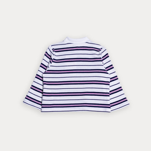 Chemise Manga Larga De Rayas