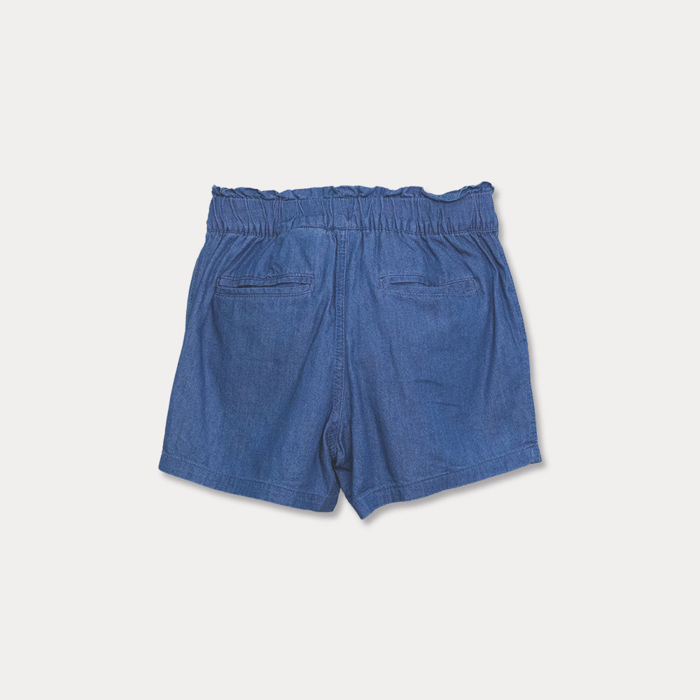 Short De Chambray Para Niña