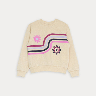 Suéter Amarillo Claro Con Grafico