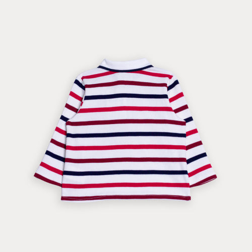 Chemise Manga Larga De Rayas