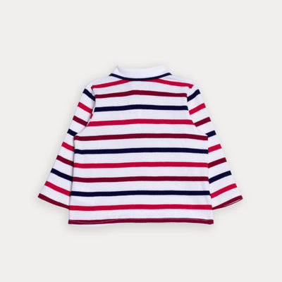 Chemise Manga Larga De Rayas