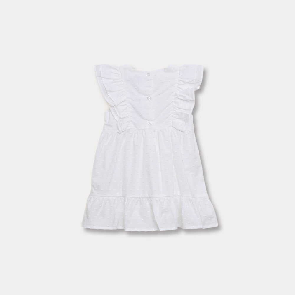 Vestido Blanco Para Bebé Niña