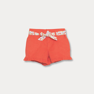 Short Anaranjado Para Niña