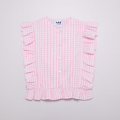 Blusa vichy rosado