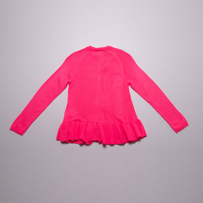 Sweater Cardigan rosado neon