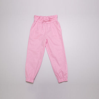 Pantalón de lino rosado