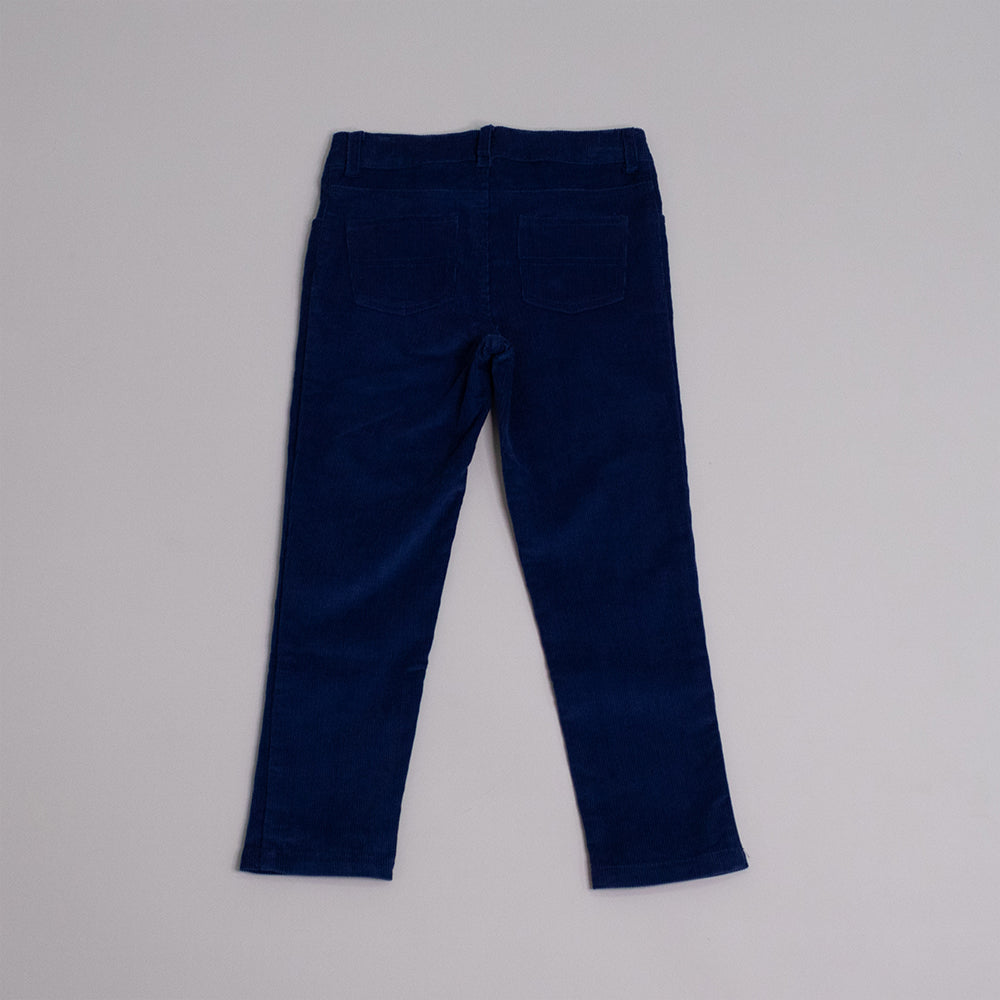 Pantalón azul de corduroy
